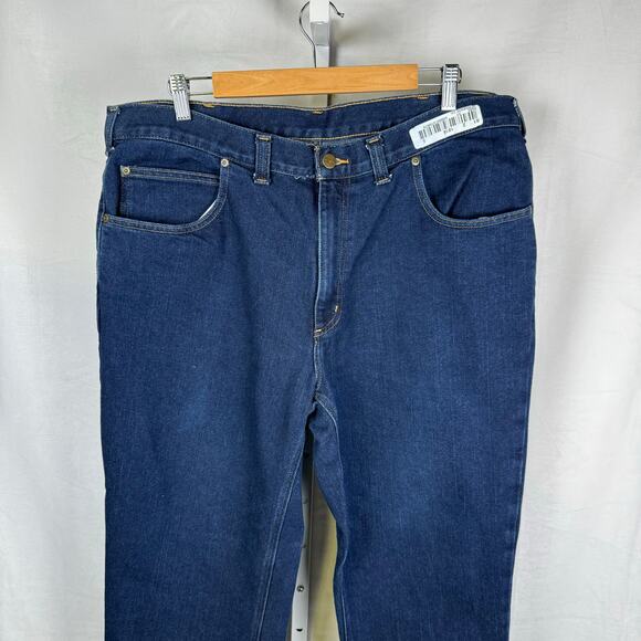 Carhartt Modern Fit Stretch Denim Jeans Blue Men's Size 38/32 - Picture 6 of 8